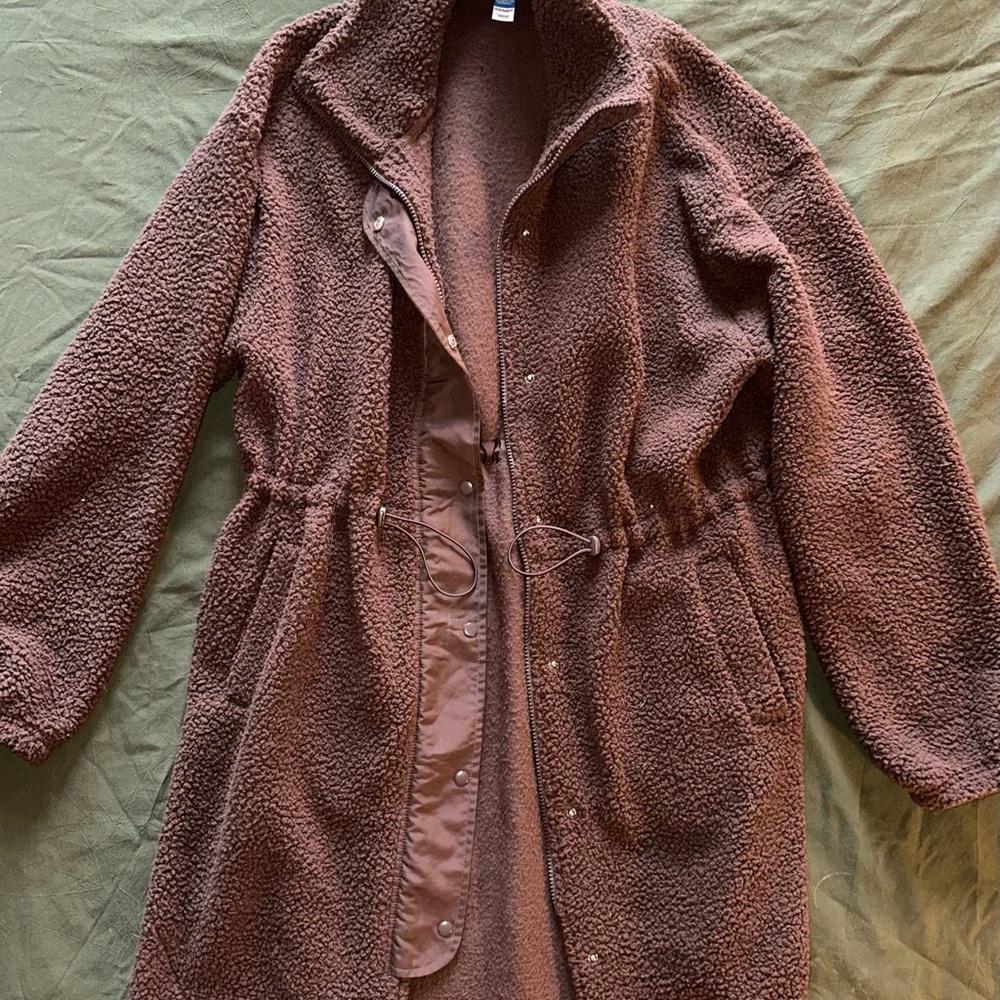 Cozy Brown Sherpa Coat